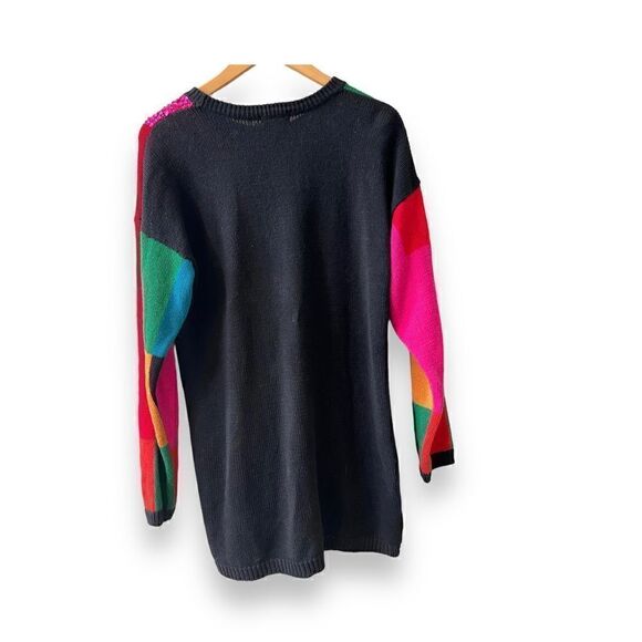 De Rotchild Women’s Sweater Sz M-XL Abstract Print 80’ Vintge - Picture 3 of 6